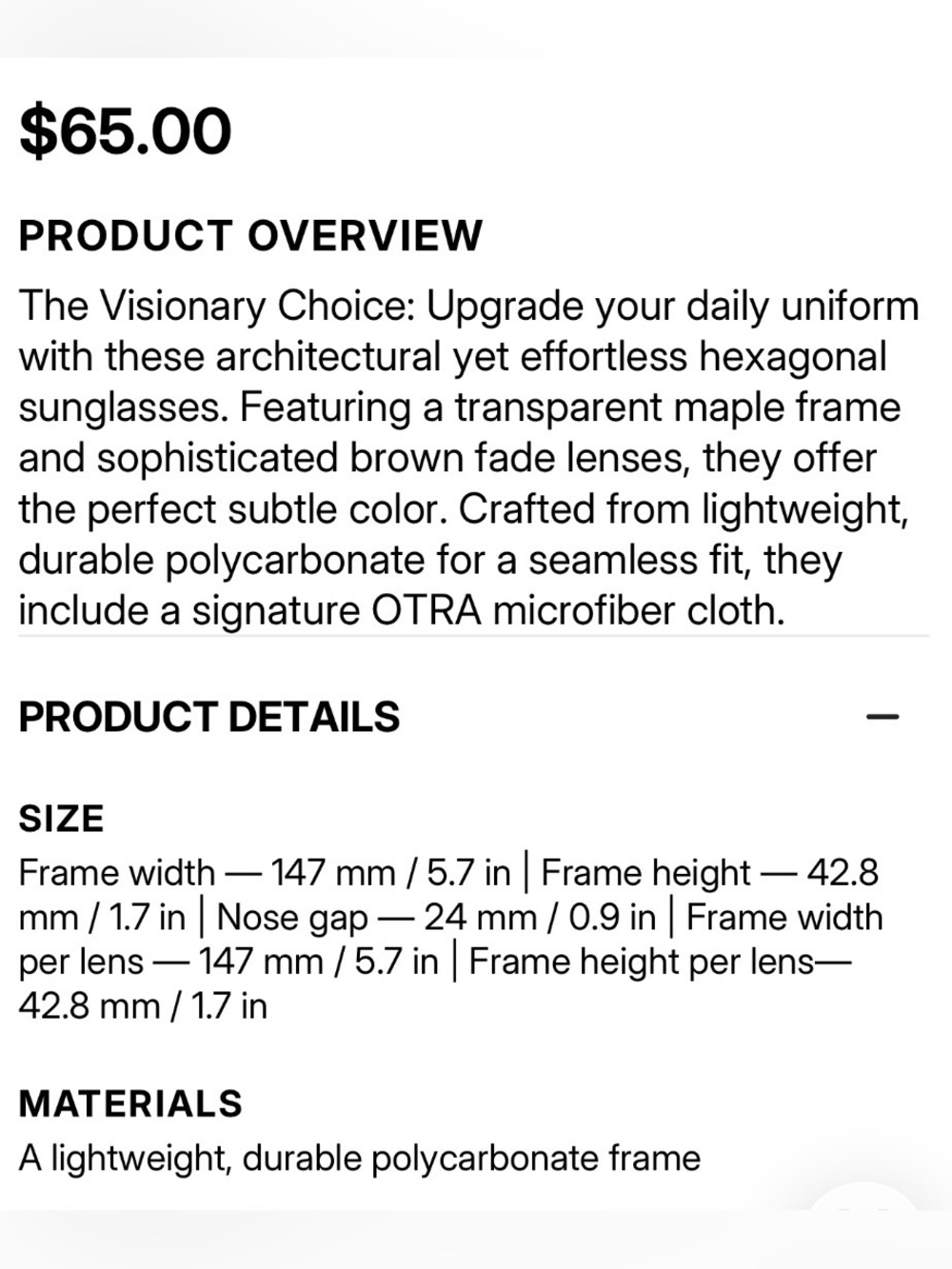 OTRA EYEWARE  Chocolate Sunglasses In Nia - Picture 14 of 14